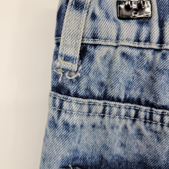 🖤 womens size 6 the rockn rev acid wash cropped high waist mom jeans - Picture 5 of 13